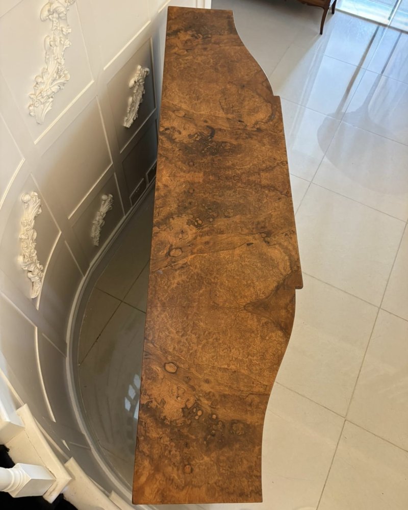 Outstanding Quality Antique Victorian Burr Walnut Ormolu Mounted Credenza - Image 16